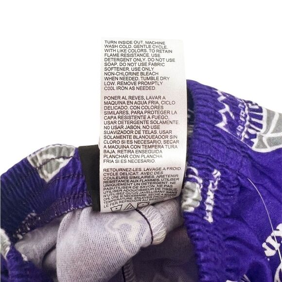 NBA Sacramento‎ Kings Basketball Boy's Toddler Purple Lounge PJ Pants Size 2T - Picture 6 of 6